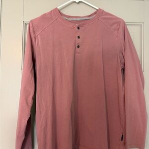 Men's Henley Shirt - Salmon